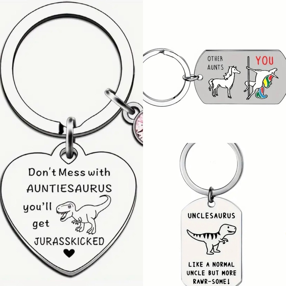*2/$10* Auntie and Uncle Keychains - In gift box